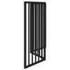 vidaXL Dog Gate Foldable 3 Panels Black 150 cm Poplar Wood