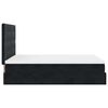 vidaXL Ottoman Bed with Mattresses Black 140x200cm Velvet