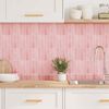 vidaXL Rectangular Tile 20 pcs Pink 29 x 23 x 0.08 cm