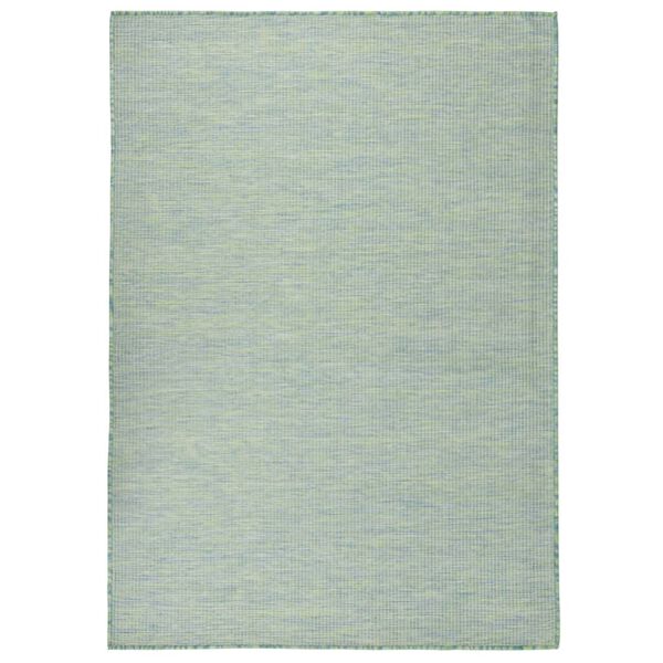 vidaXL Outdoor Flatweave Rug 200x280 cm Turquoise
