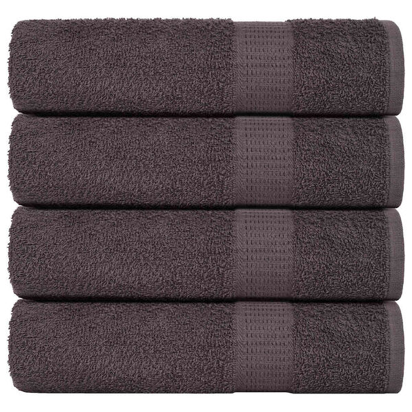 vidaXL Shower Towels "FROGN" 4 pcs Anthracite 70x140 cm 360 gsm