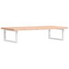 vidaXL Basin Shelf Wall Mounted Steel and Solid Wood Beech