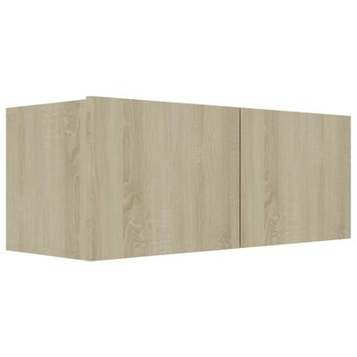 vidaXL TV Cabinet Sonoma Oak 80x30x30 cm Engineered Wood