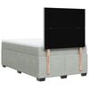vidaXL Box Spring Bed with Mattress Light Grey 120x200 cm Velvet