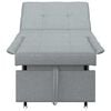 vidaXL Sofa Bed Light grey 194 x 67 x 37 cm Fabric