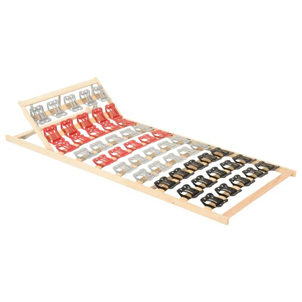 vidaXL Bed Frame without Mattress with 12 Slats Adjustable Head 90x200cm