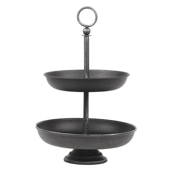 LABEL51 Tiered Stand 26x26x38 cm Antique Black