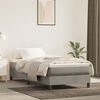 vidaXL Box Spring Bed Frame Light Grey Single Velvet (UK/IE/FI/NO only)