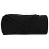 vidaXL Throw Blankets 24 pcs Black 270 x 240 cm Fleece