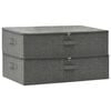 vidaXL Storage Box | Set of 2 | Anthracite