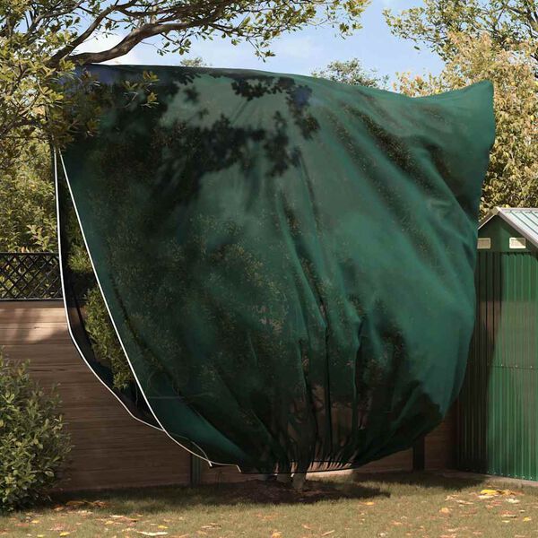 vidaXL Frost Protection Plant Fleece Covers 3 pcs Green 3.5 x 3.93 m
