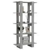 vidaXL Book Cabinet/Room Divider Concrete Grey 80x30x160 cm Engineered Wood