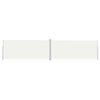 vidaXL Retractable Side Awning Cream 220x1000 cm