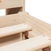 vidaXL Bookcase Bed without Mattress 140x190cm Solid Wood Pine