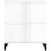 vidaXL Sideboard High Gloss White 60x35x70 cm Engineered Wood