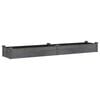 vidaXL Garden Raised Bed with Liner Grey 240x45x25 cm Solid Wood Fir