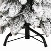 vidaXL Artificial Pre-lit Christmas Tree with 60 LEDs and Flocked Snow 120 cm