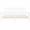 vidaXL Bed Frame without Mattress White 200x200 cm Solid Wood Pine