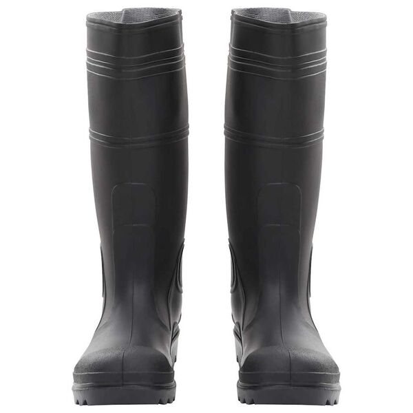 vidaXL Rain Boots Black Size 39 PVC