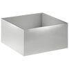 vidaXL Garden Planter Silver 60 x 60 x 40 cm Stainless Steel