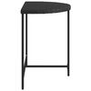 vidaXL Garden Table Black 80x50x75 cm Poly Rattan