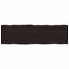 vidaXL Table Top Dark Brown 200x60x(2-6) cm Treated Solid Wood Live Edge