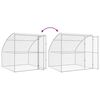 vidaXL Dog Kennel with Storage 4 pcs Silver 8 x 2 x 2 m Steel