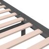vidaXL Bed Frame without Mattress Grey Solid Wood 120x200 cm