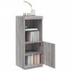vidaXL Sideboard with LED Lights Grey Sonoma 41x37x100 cm