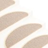 vidaXL Stair Mats 15 pcs 65x21x4 cm White and Brown Half Round Large