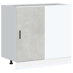 vidaXL Kitchen Base Cabinet "Lyon" Concrete Grey Engineered Wood
