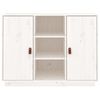 vidaXL Sideboard White 100x40x75 cm Solid Wood Pine