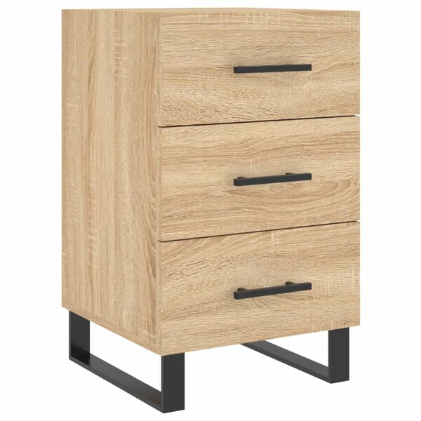 vidaXL Bedside Cabinet Sonoma Oak 40x40x66 cm Engineered Wood