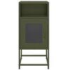 vidaXL Bedside Cabinet Olive Green 36x39x78 cm Cold-rolled Steel