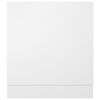 vidaXL Dishwasher Panel Lyon White 59.5x3x67 cm Engineered Wood