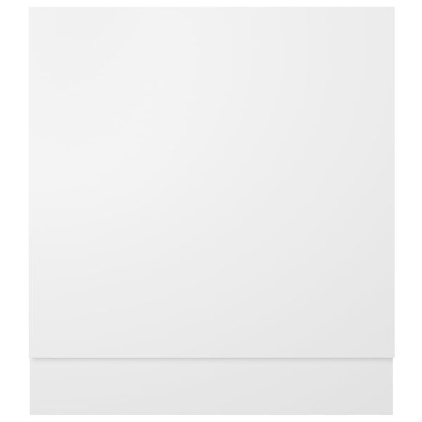 vidaXL Dishwasher Panel Lyon White 59.5x3x67 cm Engineered Wood