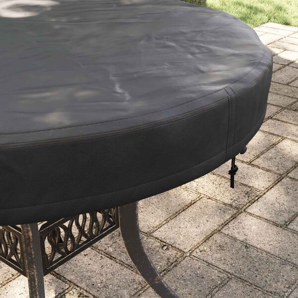 vidaXL Outdoor Table Cover Black 62 x 62 x 10 cm 600D Oxford Fbric