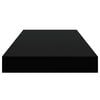 vidaXL Floating Wall Shelves 2 pcs High Gloss Black 50x23x3.8 cm MDF