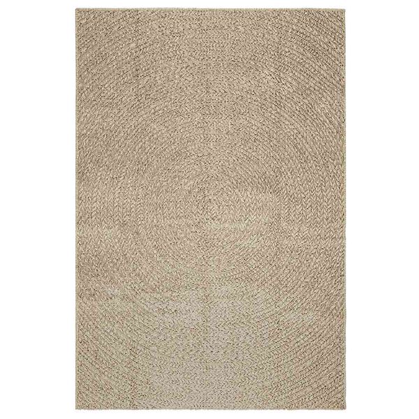 vidaXL Rug ZIZUR Beige 140x200 cm Jute Look Indoor and Outdoor