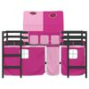 vidaXL Kids' Loft Bed with Tunnel without Mattress Pink 80x200cm