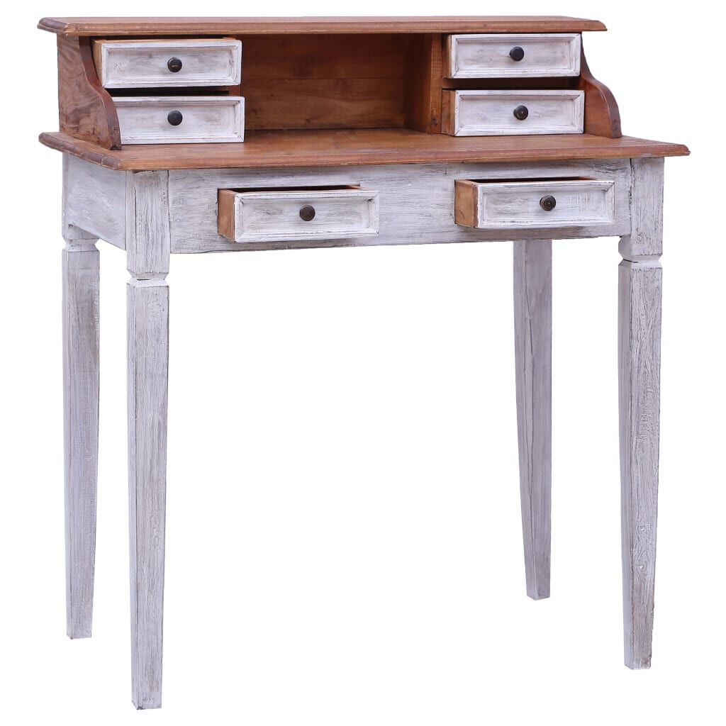 Antique white outlet writing desk