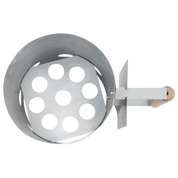 vidaXL Charcoal Grill Chimney Starter Galvanised Steel