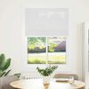 vidaXL Pleated Blind White 100x100 cm Fabric Width 99.4 cm Polyester