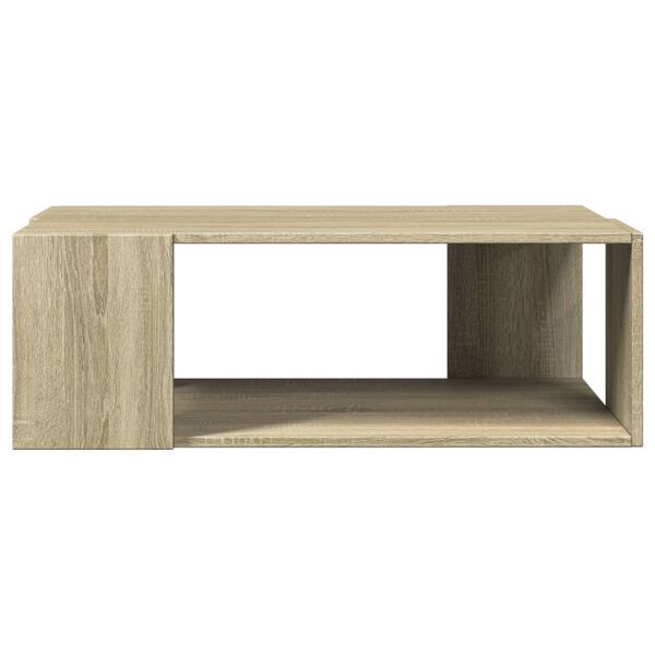vidaXL Coffee Table Sonoma Oak 89.5x48x30 cm Engineered Wood