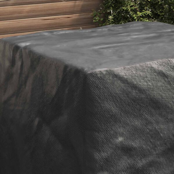 vidaXL Furniture Cover Plain Black 116 x 100 x 120 cm 420D