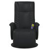 vidaXL Swivel Massage Recliner Chair Black 71 x 90 x 105 cm