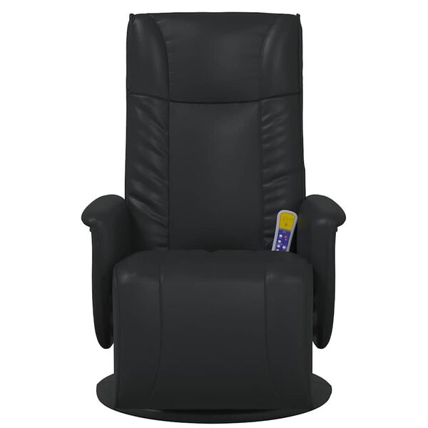 vidaXL Swivel Massage Recliner Chair Black 71 x 90 x 105 cm
