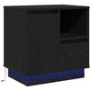 vidaXL Bedside Cabinet Black Oak 50 x 34.5 x 50 cm Engineered wood