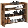 vidaXL Shoe Rack Old Wood 80x25x62 cm Engineered Wood