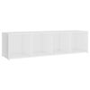 vidaXL TV Cabinets 2 pcs White 142.5x35x36.5 cm Engineered Wood